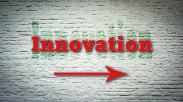 Señal de calle a la innovación — Foto de Stock