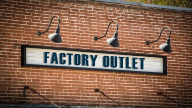 Sokak tabelası fabrika çıkış