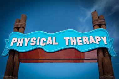 Fizik tedavi için sokak tabelası