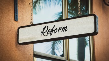 Reform sokak tabelası