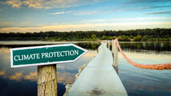 Señal de calle para protección climática —  Fotos de Stock