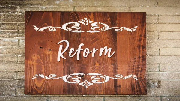 Reform sokak tabelası