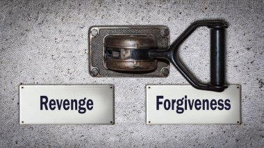 Wall Switch to Forgiveness versus Revenge clipart