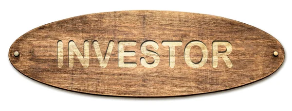 Straatnaambord aan investeerder — Stockfoto