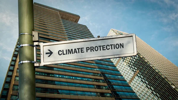 Знак "Защита климата" — стоковое фото