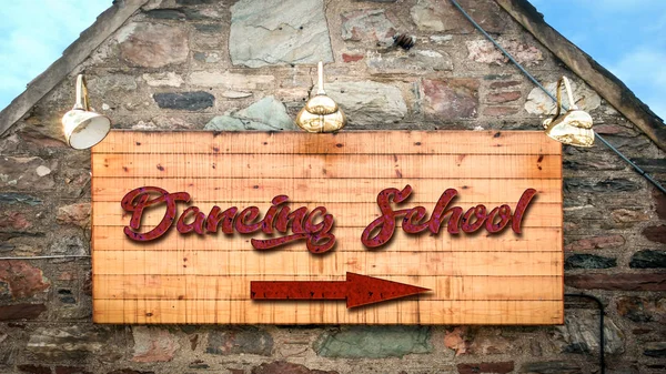 Street Sign to DANCING SCHOOL