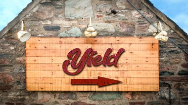 Verim için sokak tabelası