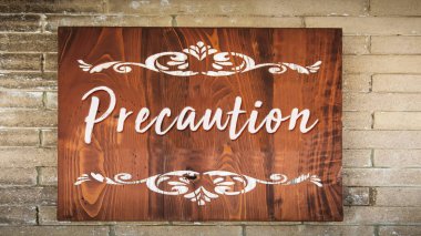 Önlem için sokak tabelası