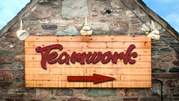 Street Sign to Teamwork