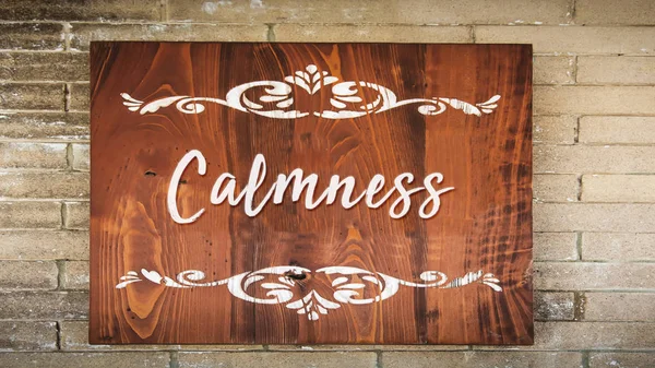 Sokak tabelası için sakinlik/durgunluk