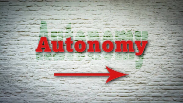 Уличный знак автономии
