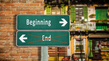 Sokak Işareti başlangıcına karşı End