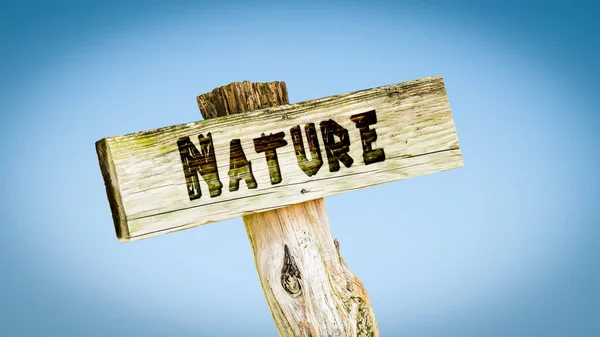 Straatnaambord aan natuur — Stockfoto