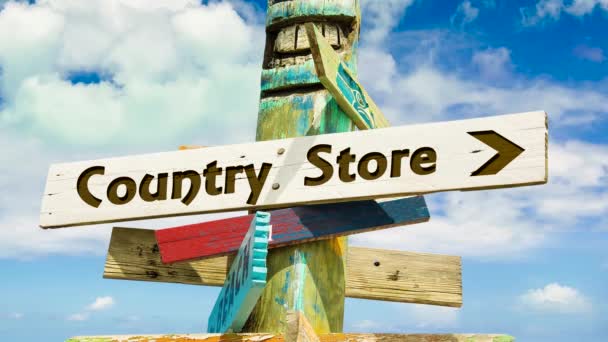 Street Sign Way Country Store — Video