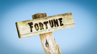 Sokak tabelası servet için