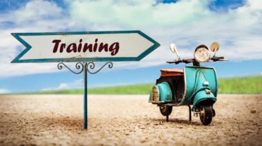 Sokak eğitim yön yolu Imzala