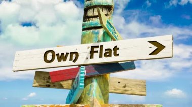 Sokak Tabelası Kendi Düzlük yolunda