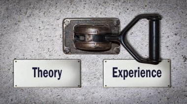 Wall Switch to Experience versus Theory clipart