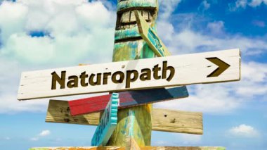 Sokak Naturopath Yolu İşareti