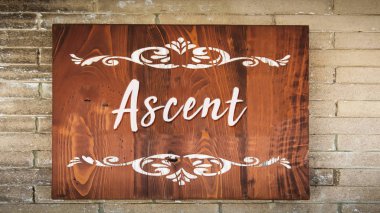 Tırmanış için sokak tabelası