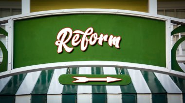 Reform sokak tabelası