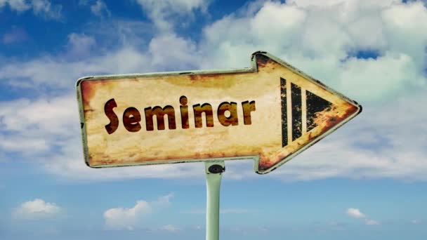 Sokak Mza Seminer Için Yol — Stok video