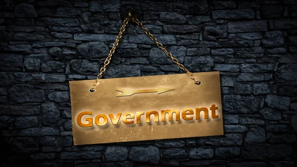 Street Sign to Government — Stock Photo, Image