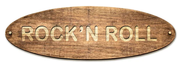 Gatuskylt till Rockn roll — Stockfoto