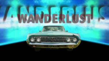 Sokak Sign Wanderlust için Yön Yolu