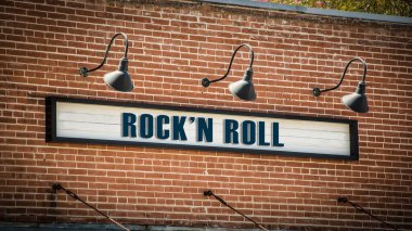 Rockn Roll sokak işareti