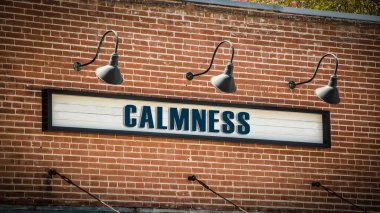 Sokak tabelası için sakinlik/durgunluk