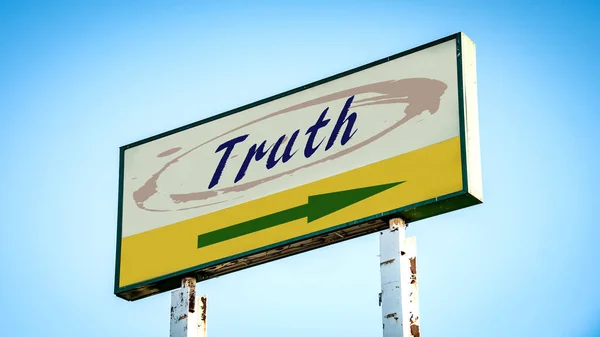 Street Sign to Truth — Stock Photo, Image