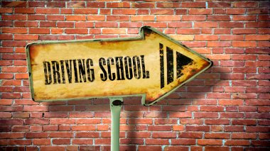 Sokak Işareti sürüş okulu