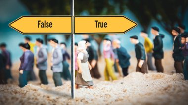 Sokak yanlış karşı true karşı yön Imzala