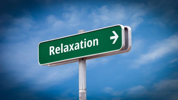 Street Sign Direction Way Relaxation — Stock Photo, Image