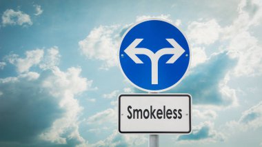 Sokak Işareti yön yol dumansız için