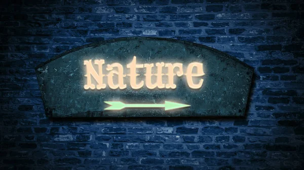 Street Sign Direction Way Nature — Stock Photo, Image