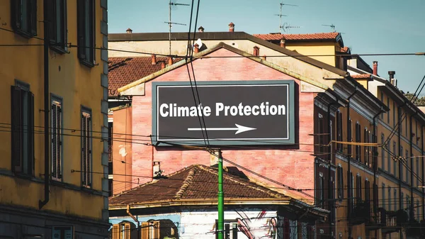 街路は気候保護への道を示す — ストック写真