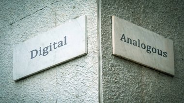 Sokak İmza Yön Yolu Dijital ve Analog