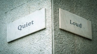 Sokak Imza yön yol sessiz karşı Loud