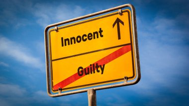 Sokak İmza Suçsuz karşı Guilty Için Yön Yolu