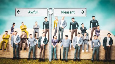 Sokak Imza yön yol Pleasant VERSUS korkunç