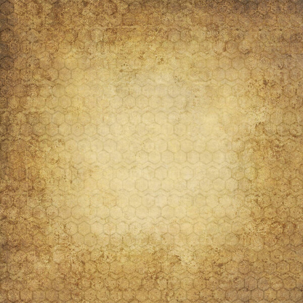 Геометрическое золото шестиугольного фона