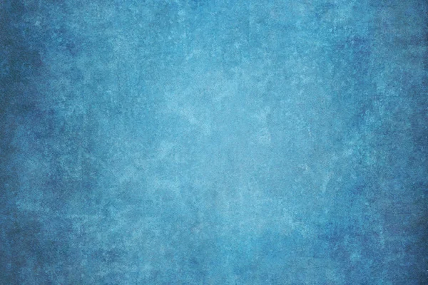 Blue Painted Canvas Muslin Fabric Cloth Studio Backdrop — Stock Photo, Image