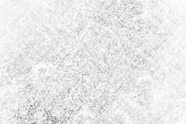 Doku siyah beyaz çizgiler, çizikler, nokta. Grunge toz ve çizik arka plan. Doku eski kirli yüzeyi çizilir.