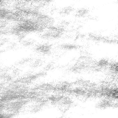 Halftone monochrome grunge lines texture. clipart