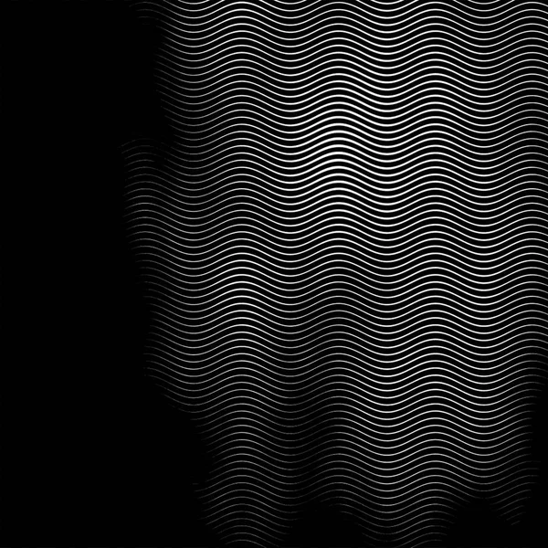 Félárnyék fekete-fehér grunge vonalak textúra. — Stock Fotó