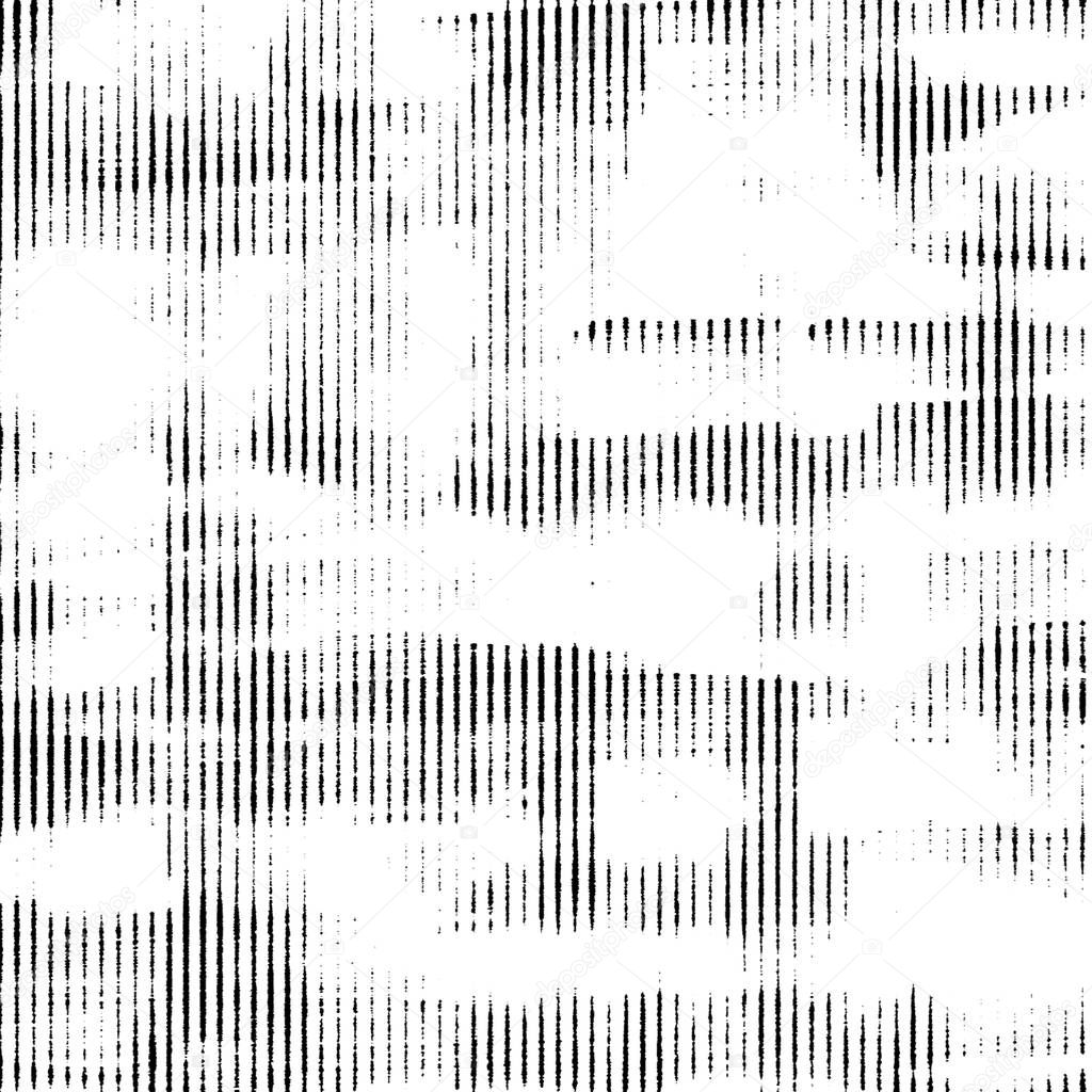 Halftone monochrome grunge vertical lines texture.