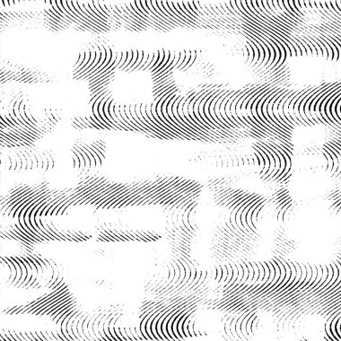 Halftone mono grunge hatları doku.