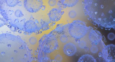 Coronavirus. COVID - 19 molekülü